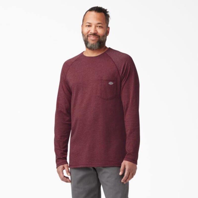 Dickies Cooling Long Sleeve Pocket T-Shirt Visinii | MUEP0709