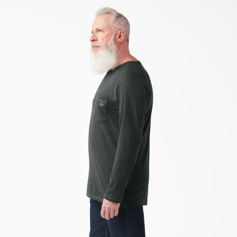Dickies Cooling Long Sleeve Pocket T-Shirt Verzi | DUCX2292