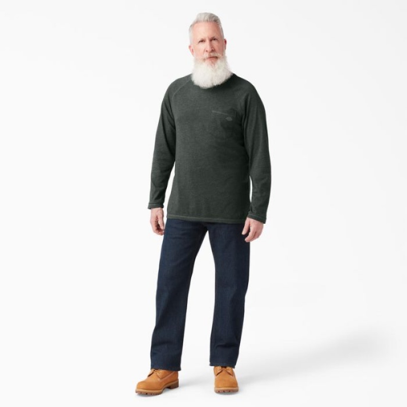 Dickies Cooling Long Sleeve Pocket T-Shirt Verzi | DUCX2292