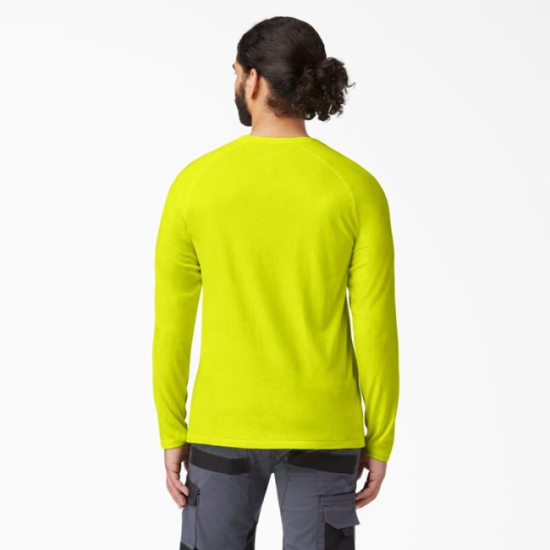 Dickies Cooling Long Sleeve Pocket T-Shirt Galbeni Deschis | MDDW6966