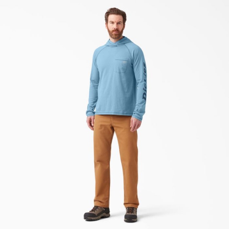 Dickies Cooling Performance Sun Shirt Albastri | CWHH2634