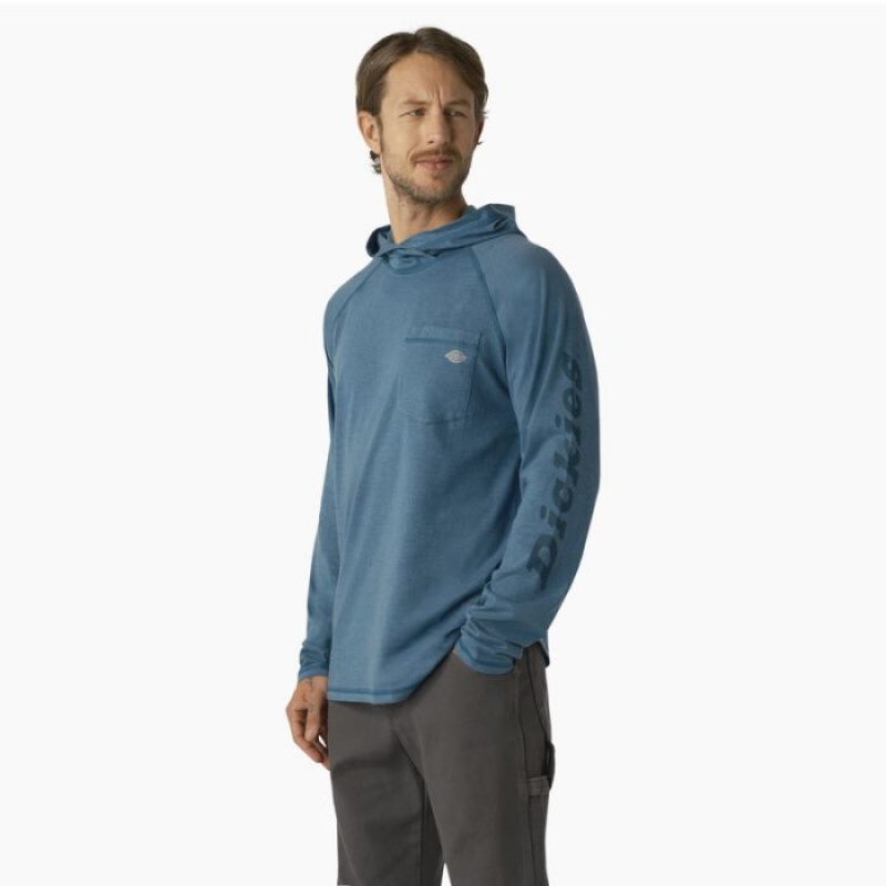 Dickies Cooling Performance Sun Shirt Albastri Inchis | XAUX8490