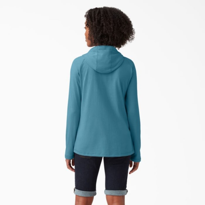 Dickies Cooling Performance Sun Shirt Albastri Inchis | LCMZ5883