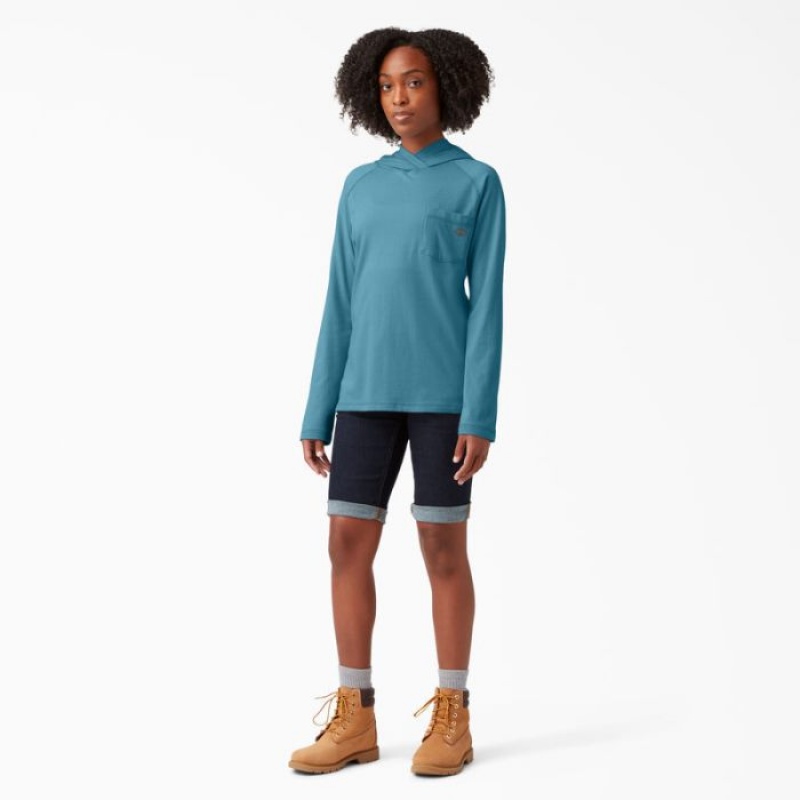 Dickies Cooling Performance Sun Shirt Albastri Inchis | LCMZ5883