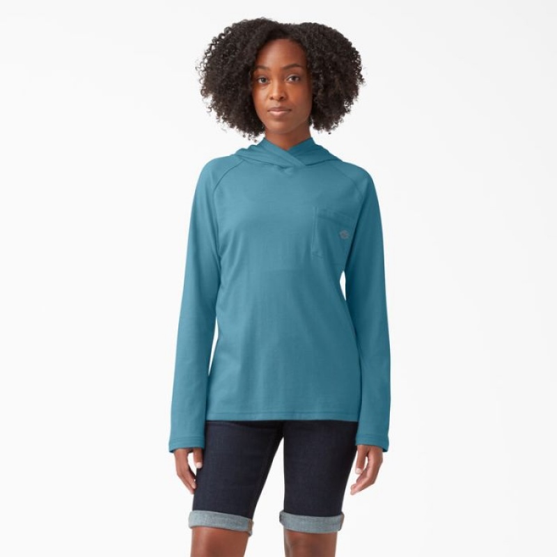 Dickies Cooling Performance Sun Shirt Albastri Inchis | LCMZ5883