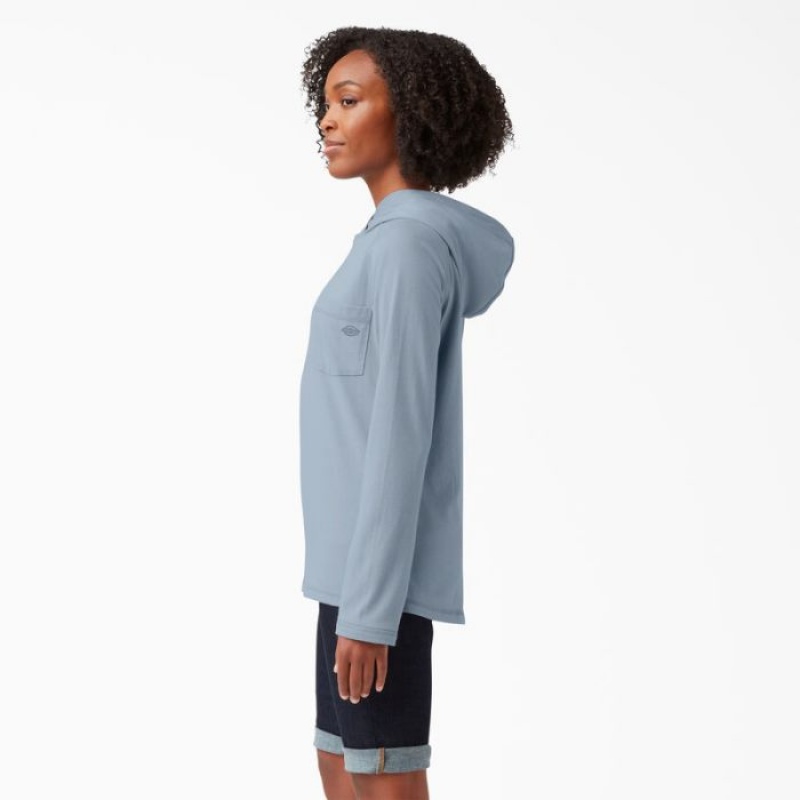 Dickies Cooling Performance Sun Shirt Albastri | ZKZX8206