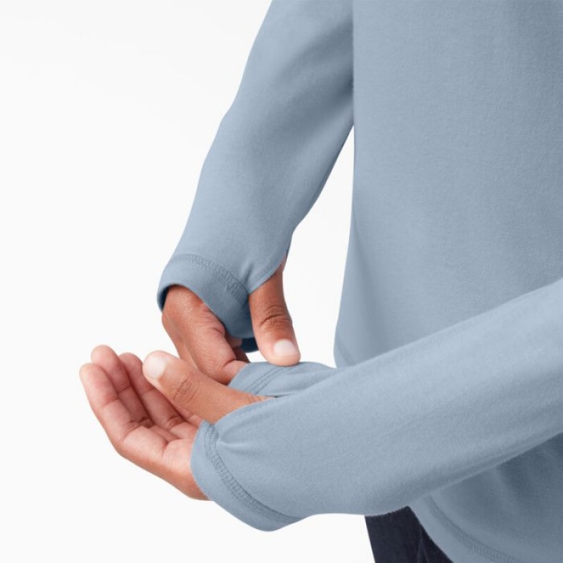 Dickies Cooling Performance Sun Shirt Albastri | ZKZX8206