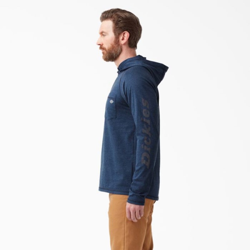 Dickies Cooling Performance Sun Shirt Bleumarin | FNKS3212