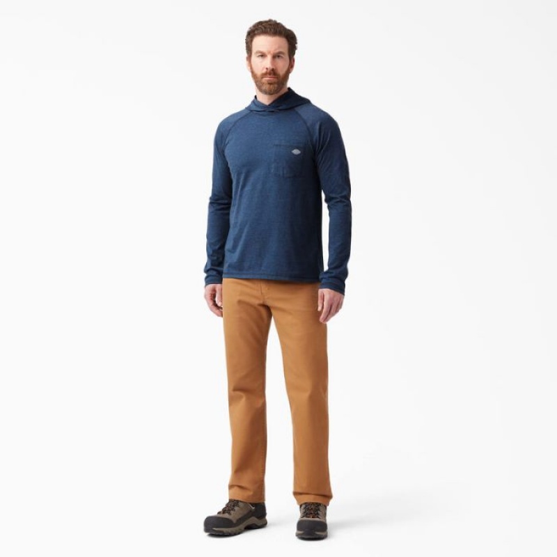 Dickies Cooling Performance Sun Shirt Bleumarin | FNKS3212