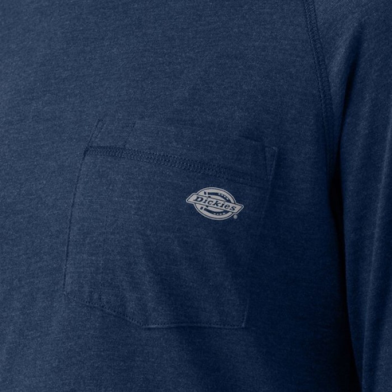 Dickies Cooling Performance Sun Shirt Bleumarin | VUEF5613