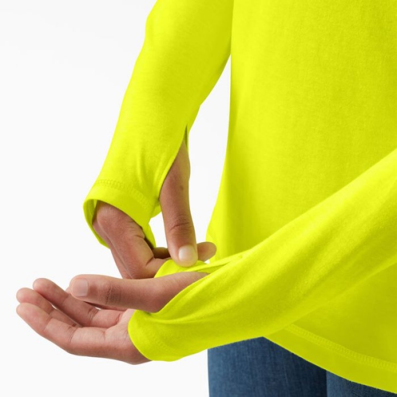 Dickies Cooling Performance Sun Shirt Galbeni Deschis | JFLK4936