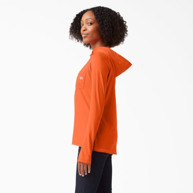 Dickies Cooling Performance Sun Shirt Portocalii Deschis | KXZD3583