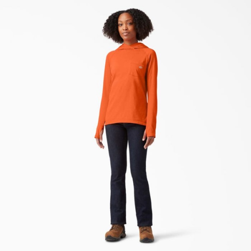 Dickies Cooling Performance Sun Shirt Portocalii Deschis | KXZD3583