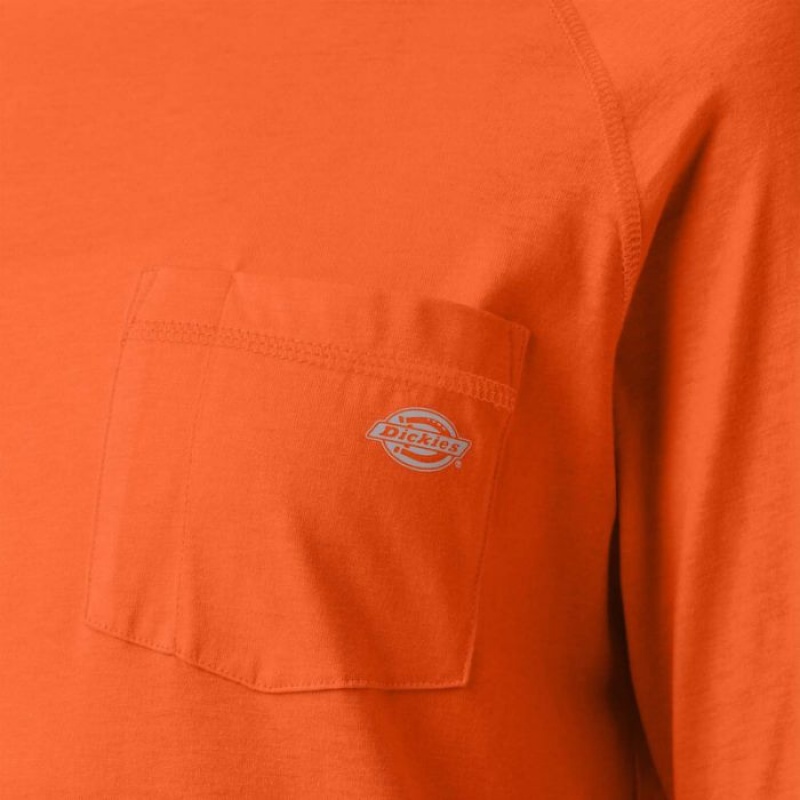 Dickies Cooling Performance Sun Shirt Portocalii Deschis | KXZD3583