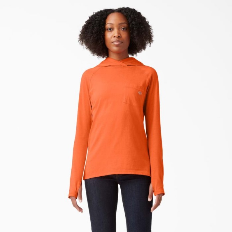 Dickies Cooling Performance Sun Shirt Portocalii Deschis | KXZD3583