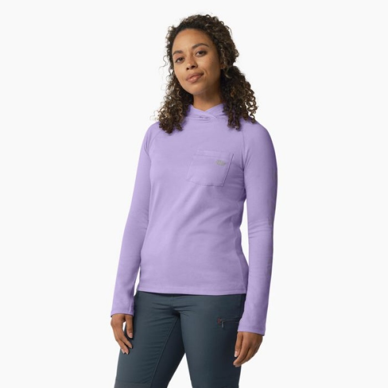 Dickies Cooling Performance Sun Shirt Violet Roz | FWJO9879
