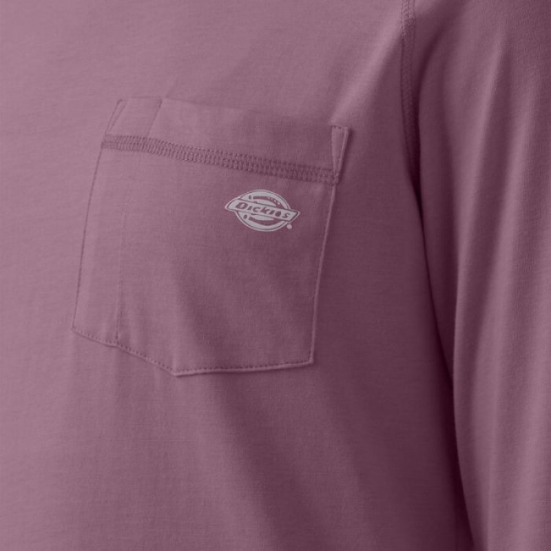 Dickies Cooling Performance Sun Shirt Violet Gri | DQPN1136