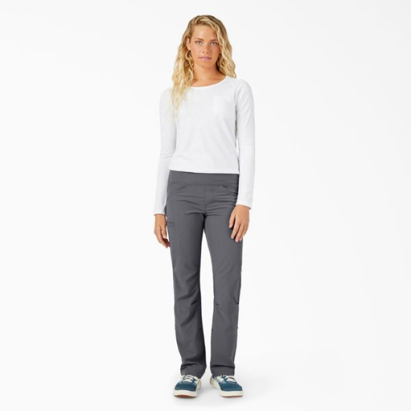 Dickies Cooling Relaxed Drept Fit Roll-Up Pants Gri Inchis | FOXN8637