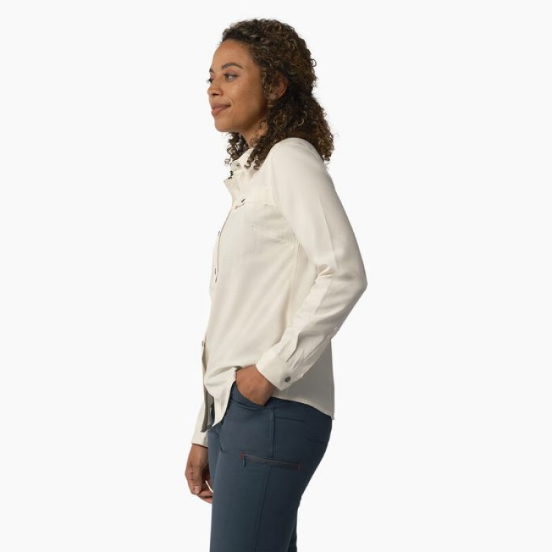 Dickies Cooling Roll-Tab Lucru Shirt Albi | GXHB6469