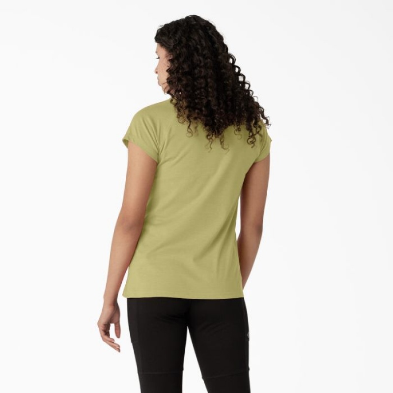 Dickies Cooling Scurte Sleeve Pocket T-Shirt Fern Heather | ULQH0971