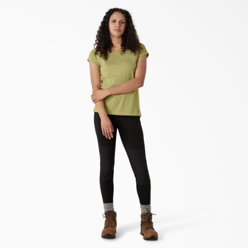 Dickies Cooling Scurte Sleeve Pocket T-Shirt Fern Heather | ULQH0971