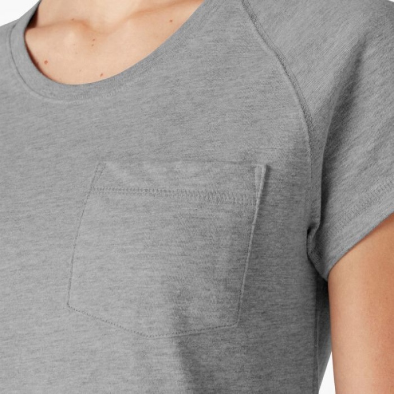 Dickies Cooling Scurte Sleeve Pocket T-Shirt Gri | KAXY9854