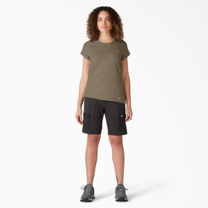 Dickies Cooling Scurte Sleeve Pocket T-Shirt Verzi | MMRX0765