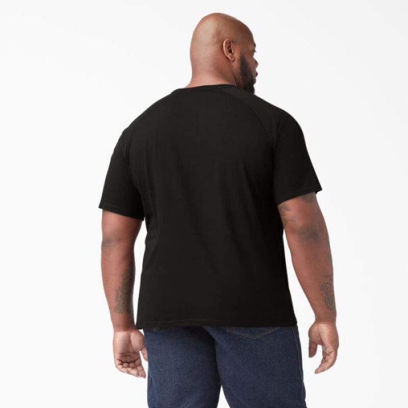 Dickies Cooling Scurte Sleeve Pocket T-Shirt Negrii | NIHS6974