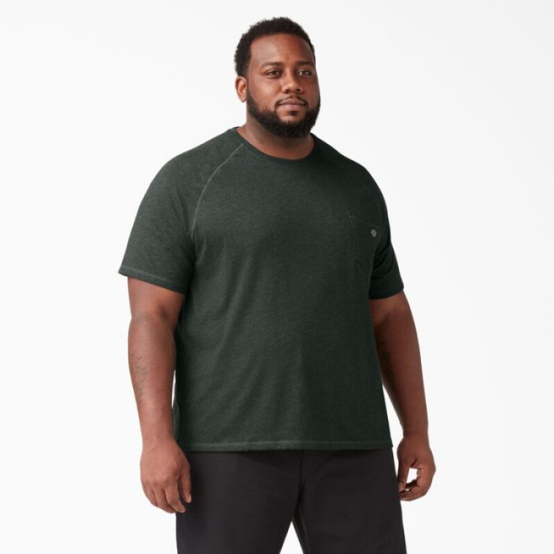 Dickies Cooling Scurte Sleeve Pocket T-Shirt Verzi | TCCC2134