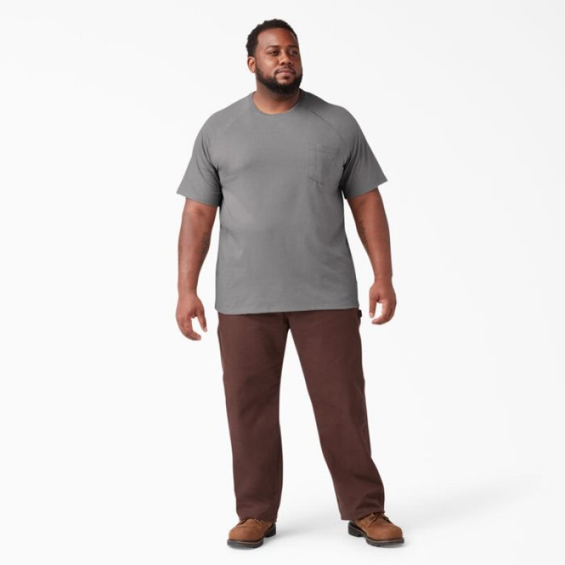 Dickies Cooling Scurte Sleeve Pocket T-Shirt Gri | SNHP7824