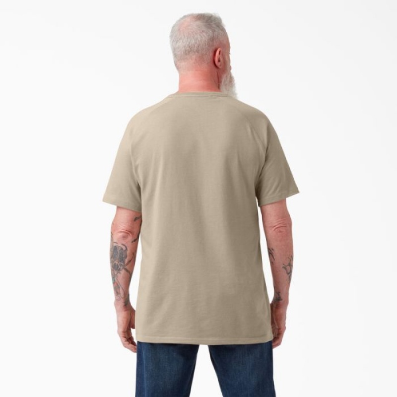 Dickies Cooling Scurte Sleeve Pocket T-Shirt Maro | FMGX0485