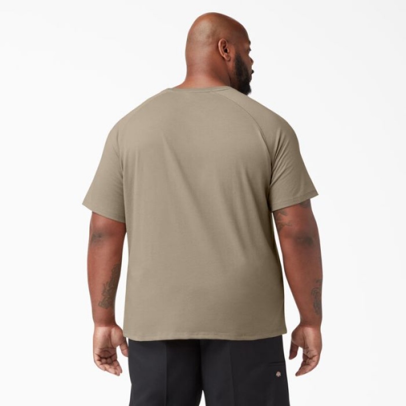 Dickies Cooling Scurte Sleeve Pocket T-Shirt Maro | FMGX0485