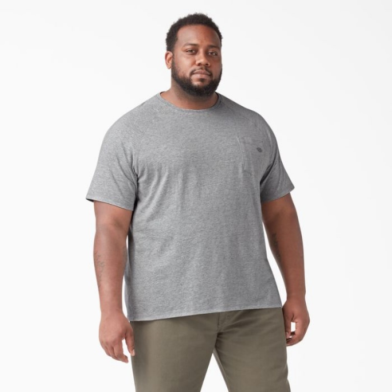 Dickies Cooling Scurte Sleeve Pocket T-Shirt Gri | EDEL1281