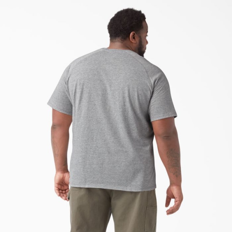 Dickies Cooling Scurte Sleeve Pocket T-Shirt Gri | EDEL1281