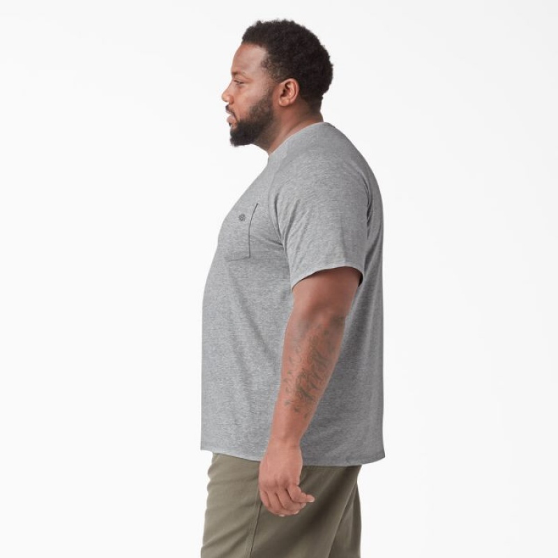 Dickies Cooling Scurte Sleeve Pocket T-Shirt Gri | EDEL1281