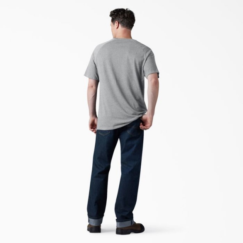 Dickies Cooling Scurte Sleeve Pocket T-Shirt Gri | EDEL1281