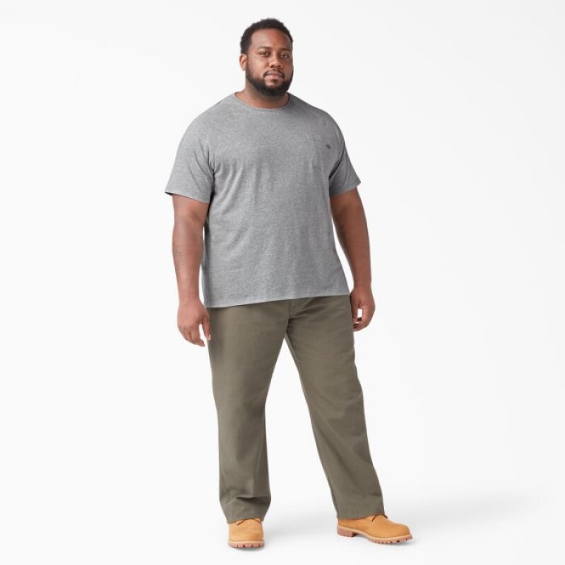 Dickies Cooling Scurte Sleeve Pocket T-Shirt Gri | EDEL1281