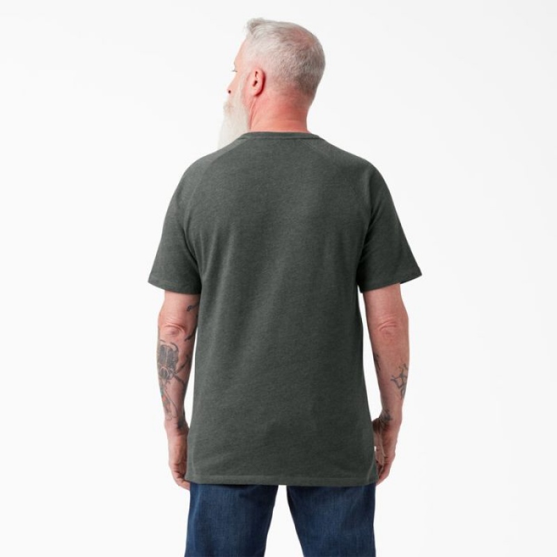 Dickies Cooling Scurte Sleeve Pocket T-Shirt Verzi | VIBY2840