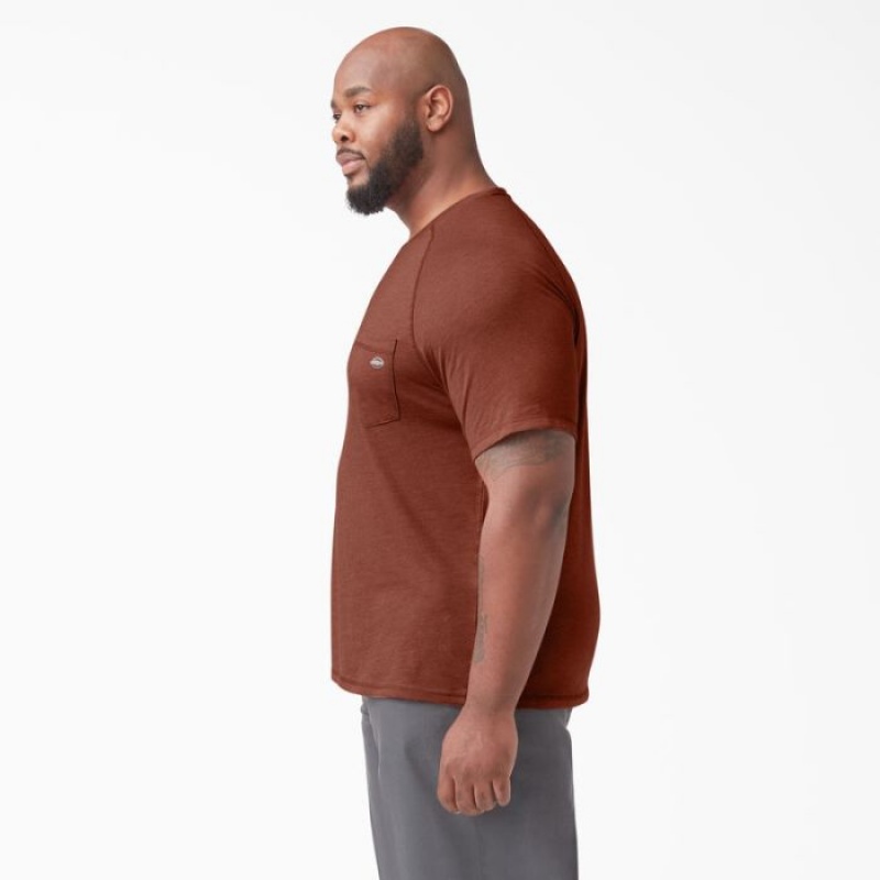 Dickies Cooling Scurte Sleeve Pocket T-Shirt Rosii | MTMR2807