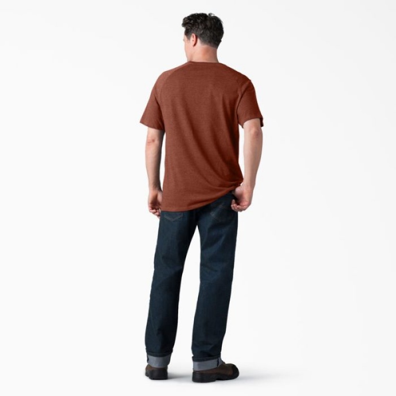 Dickies Cooling Scurte Sleeve Pocket T-Shirt Rosii | MTMR2807
