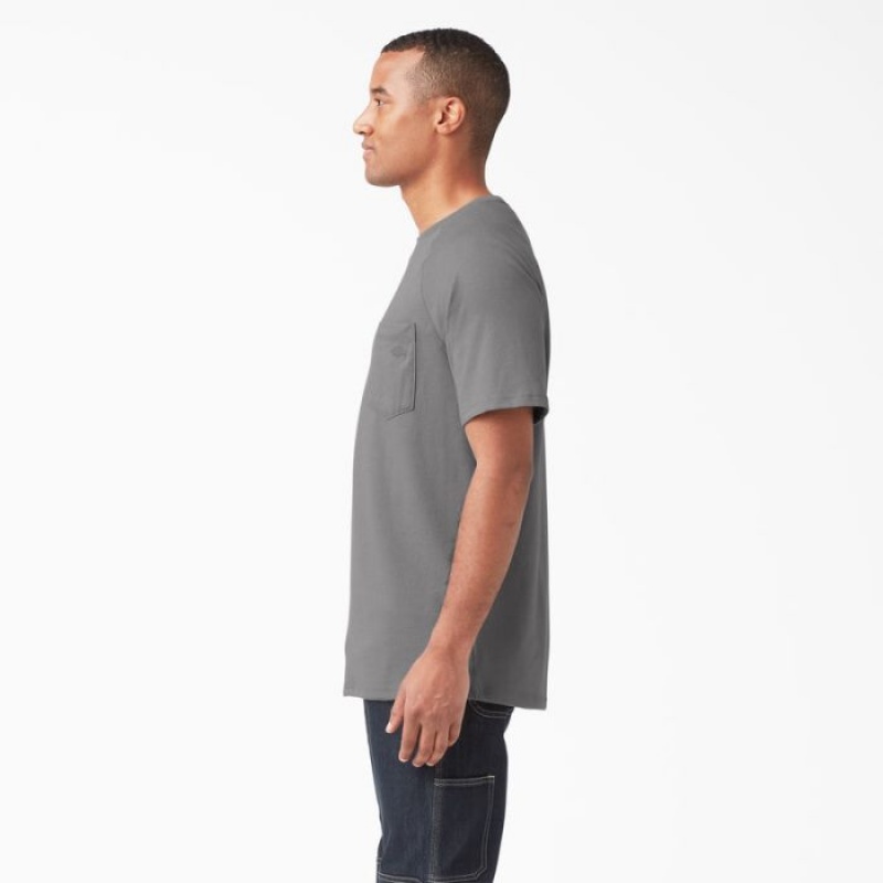 Dickies Cooling Scurte Sleeve Pocket T-Shirt Gri | BISJ6856