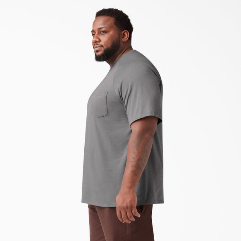 Dickies Cooling Scurte Sleeve Pocket T-Shirt Gri | BISJ6856