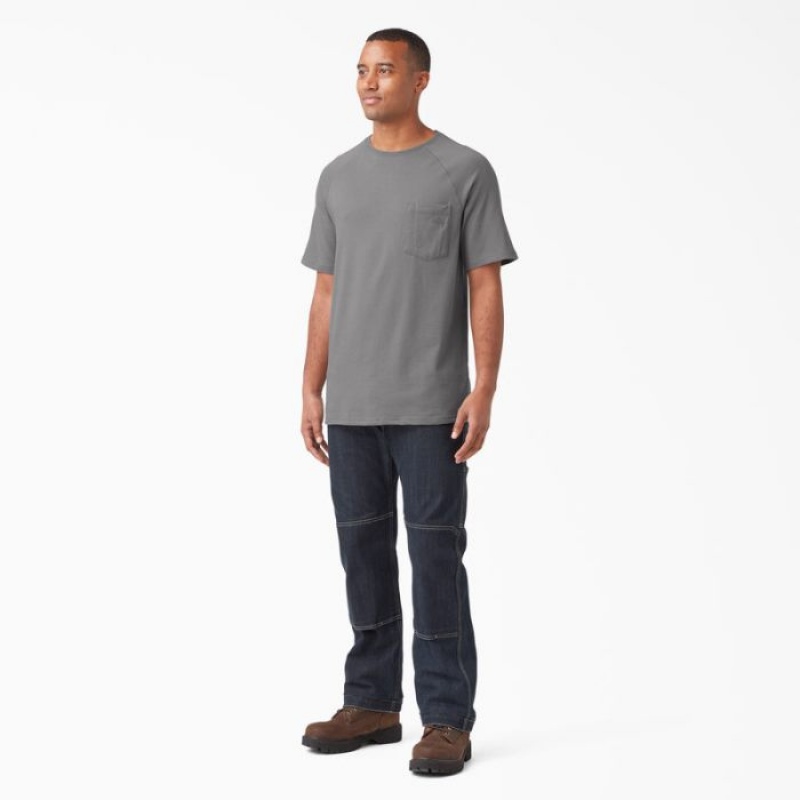 Dickies Cooling Scurte Sleeve Pocket T-Shirt Gri | BISJ6856