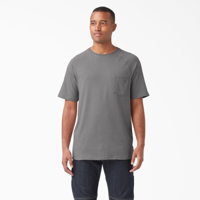 Dickies Cooling Scurte Sleeve Pocket T-Shirt Gri | BISJ6856