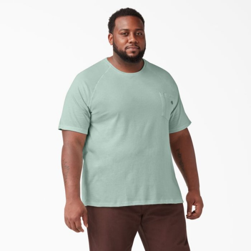 Dickies Cooling Scurte Sleeve Pocket T-Shirt Surf Spray | LUBH0036