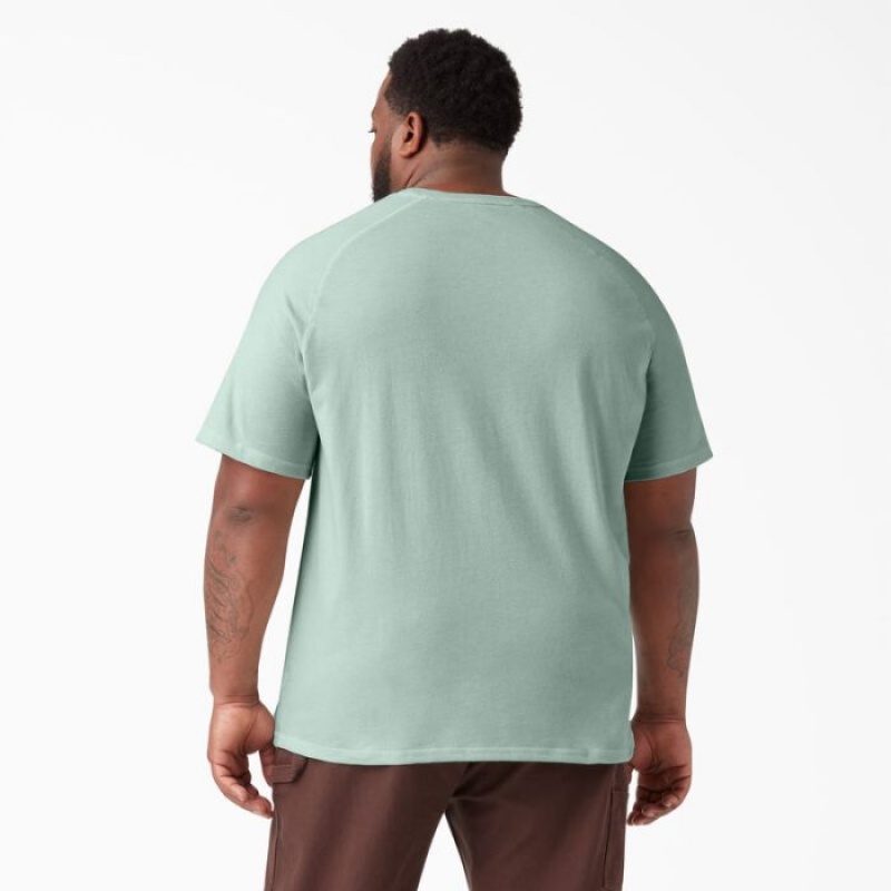 Dickies Cooling Scurte Sleeve Pocket T-Shirt Surf Spray | LUBH0036
