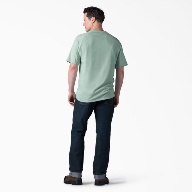 Dickies Cooling Scurte Sleeve Pocket T-Shirt Surf Spray | LUBH0036
