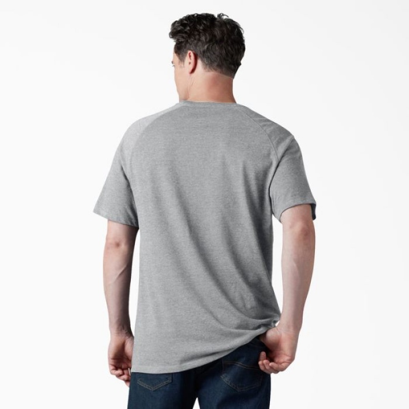 Dickies Cooling Scurte Sleeve Pocket T-Shirt Gri | DTTM4233