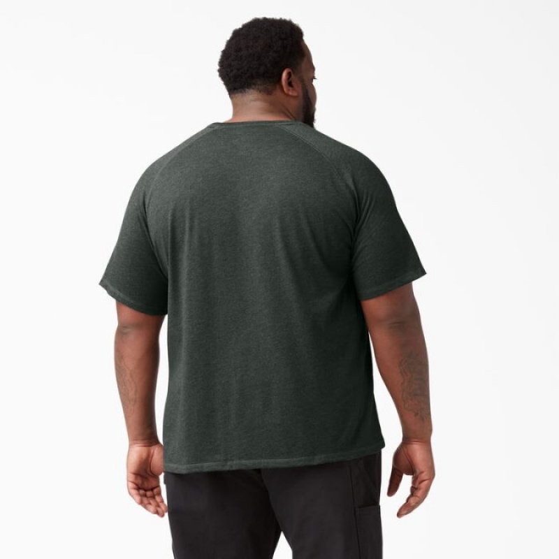 Dickies Cooling Scurte Sleeve Pocket T-Shirt Verzi | CPEX0054