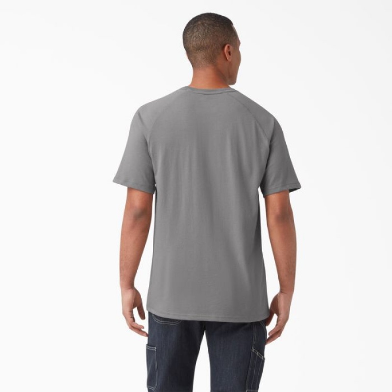 Dickies Cooling Scurte Sleeve Pocket T-Shirt Gri | WPVQ1680